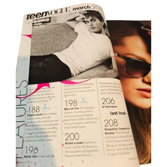 Teen Vogue March 2013 Magazine Chloe Grace Moretz Cover Spring Fashion Trends - Picture 7 of 8